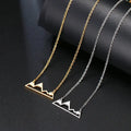 Minimalist Mountain Top Necklace Dukes Boys