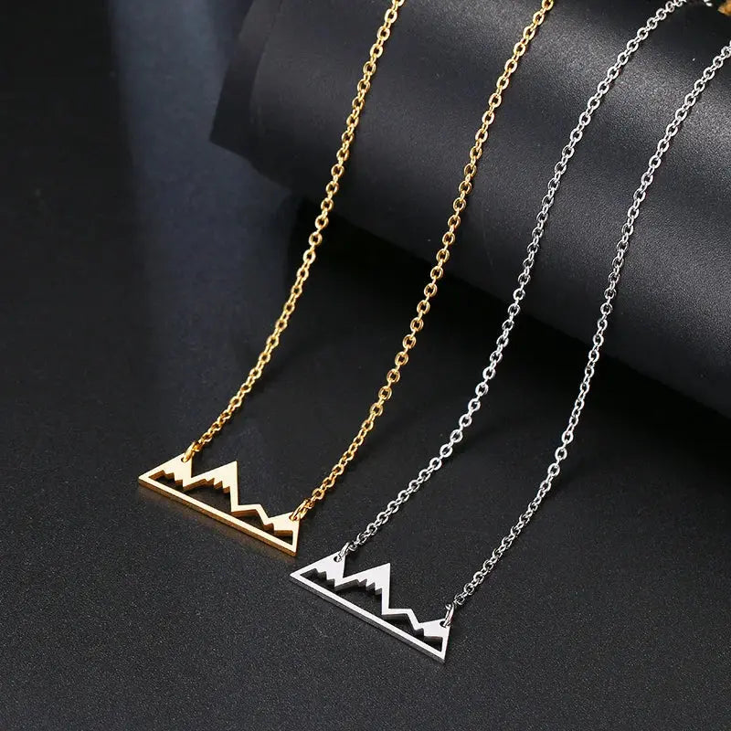 Minimalist Mountain Top Necklace Dukes Boys