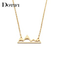 Minimalist Mountain Top Necklace Dukes Boys