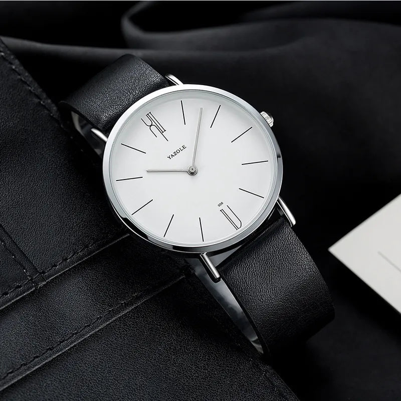 Luxury Men's Leather Quartz Watch Dukes Boys